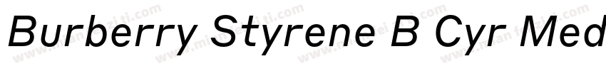 Burberry Styrene B Cyr Medium Plus字体转换